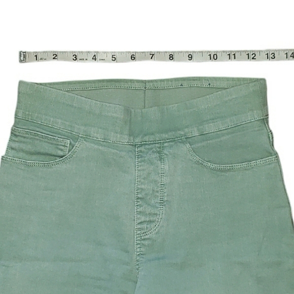 Soft Surroundings Green Slimming Waist The Ultimate Relaxed Straight Jeans PS 6P - Picture 11 of 16